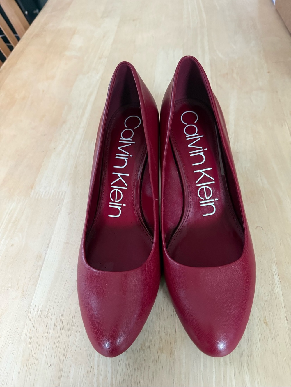 Red Calvin Klein Heels